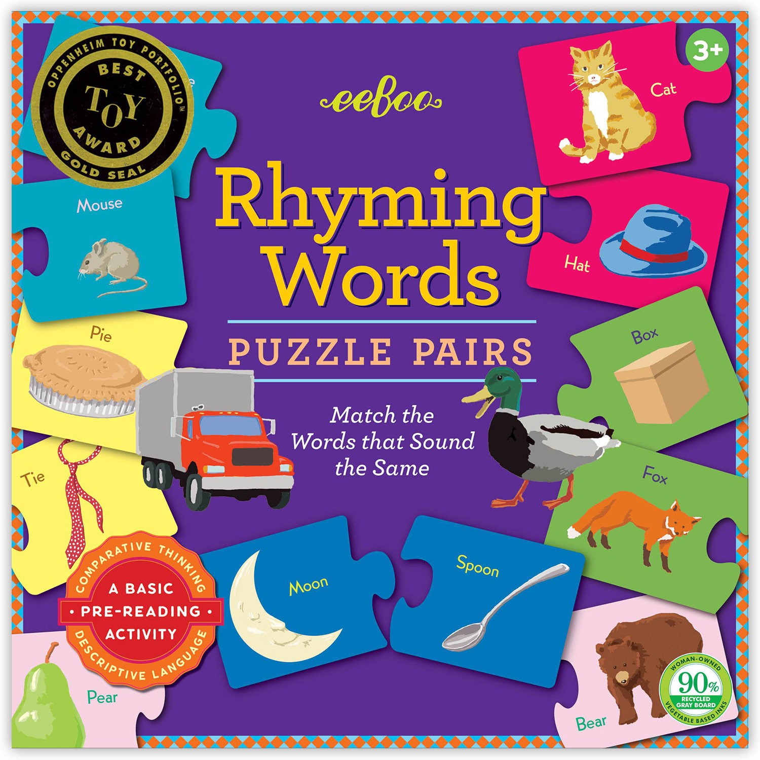 Rhyming Puzzle Pairs Tabla Rasa Toys