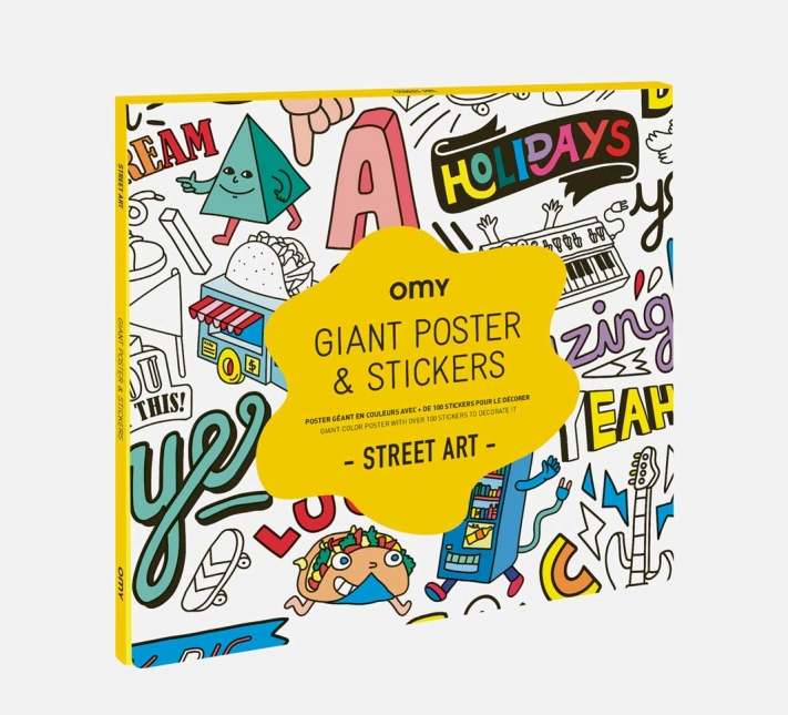 OMY Giant Poster & Stickers: Street Art
